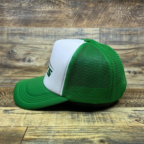 Vintage New York Jets Mens Trucker Hat Green Snapback 50s Original Logo Ball Cap - Picture 4 of 8